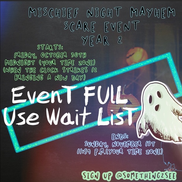 👻🖤🎃Mischief Night Mayhem Share Event 10/30-11/1 👻🖤🎃Mischief Night Mayhem Share Event 10/30-11/1